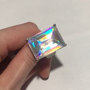 Large diamond ring costume jewelry